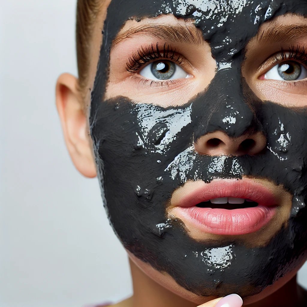 Dead Sea mud mask lady