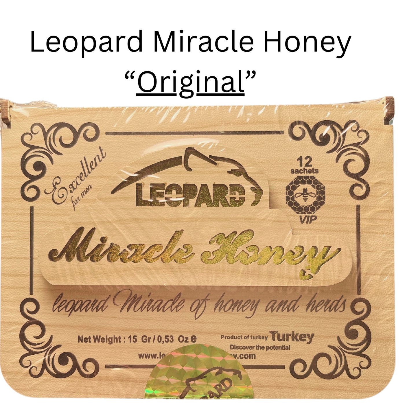 Leopard Original Miracle Honey, 12 Sachets per Pack |Pack of 1