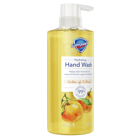 Safeguard Hydrating Hand Wash with Notes of Citrus, 15.5 fl oz (458ml)