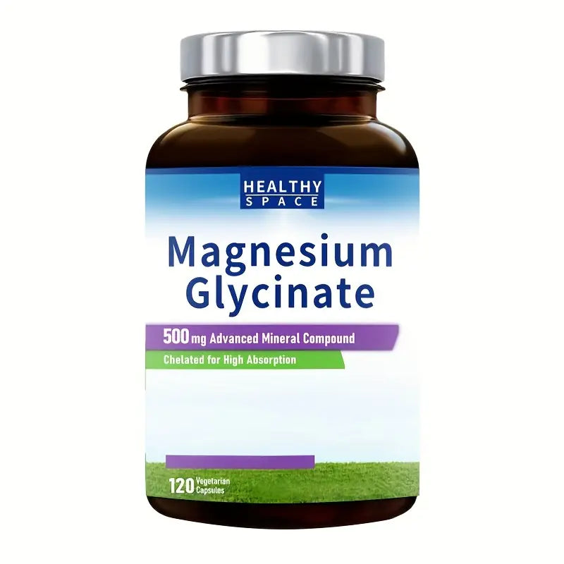 Glycine Magnesium Capsules | Easily Absorbable Chelated State | High Purity Essential Trace Elements, Promote Muscle, Joint, and Digestive System Health