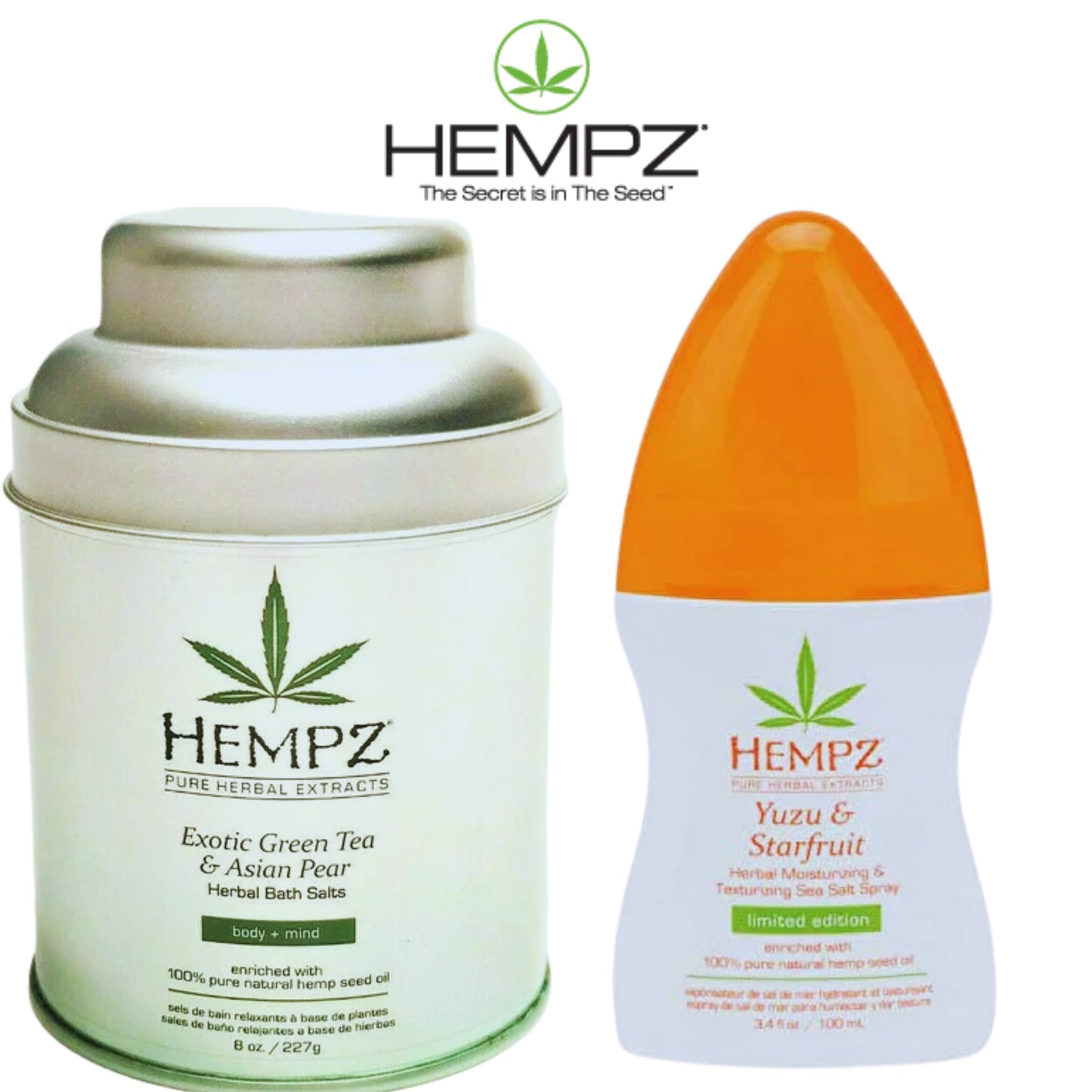 HEMPZ Deal: Herbal Bath Salts & Texturizing Sea Salt Spray