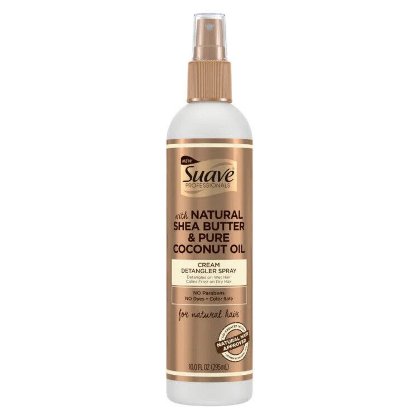 Suave Professionals Cream Detangler Spray with Natural Shea Butter & Pure Coconut Oil, 10 fl oz