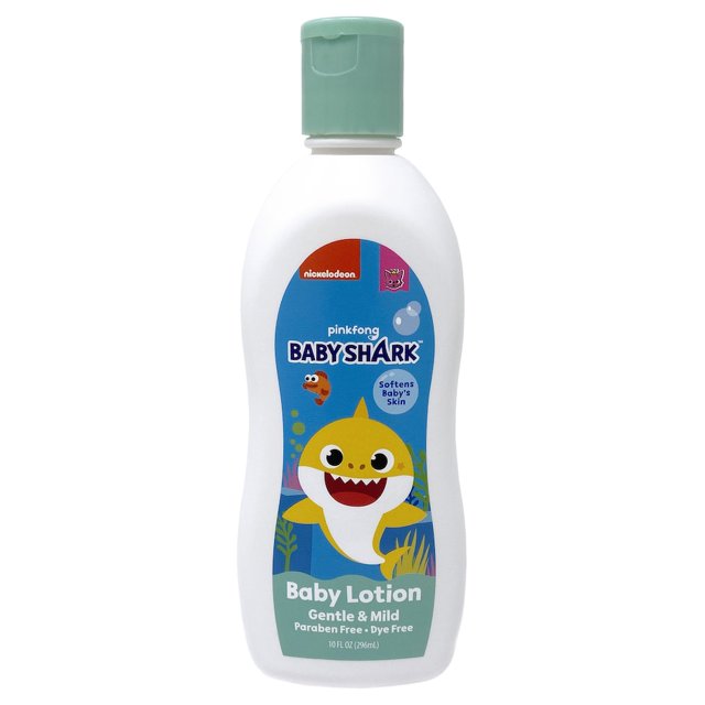 Nickelodeon Baby Shark Gentle and Mild Baby Lotion, 10 fl oz Each, Pack of 3