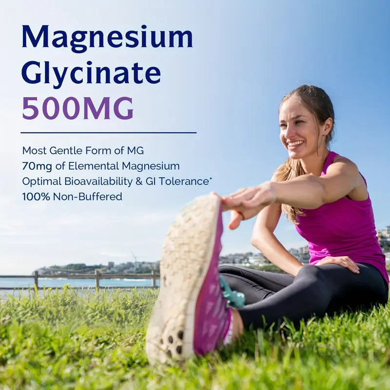 Glycine Magnesium Capsules | Easily Absorbable Chelated State | High Purity Essential Trace Elements, Promote Muscle, Joint, and Digestive System Health