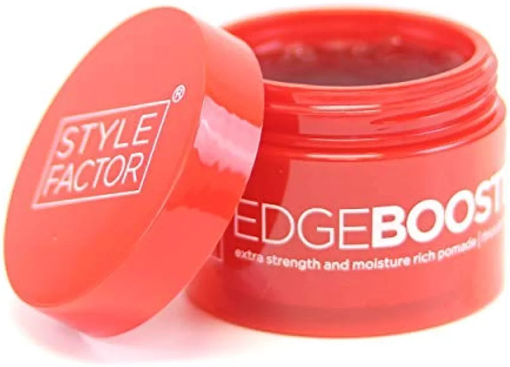 Style Factor Edge Booster Mini Strong Hold Pomade | Travel Size | 0.5oz | Extra Shine & Strong Hold