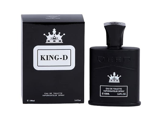 King-D Black Cologne for Men, 3.4oz/100ml