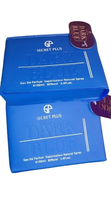 DARK BLUE (SP) Eau de Parfum 3.4 FL. Oz Aromatic Fougere fragrance for men.