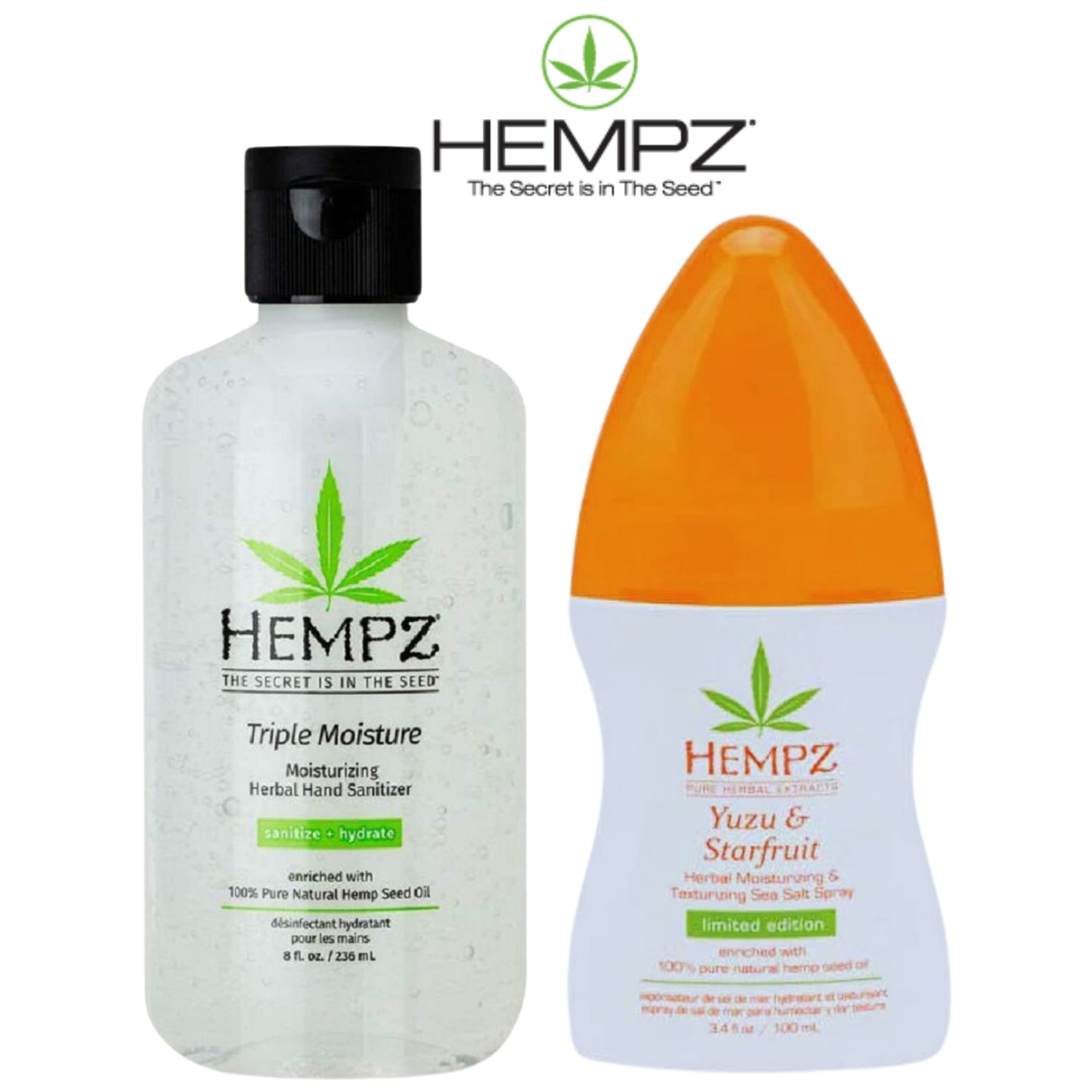 HEMPZ Deal: Sea Salt Spray & 8 oz Sanitizer