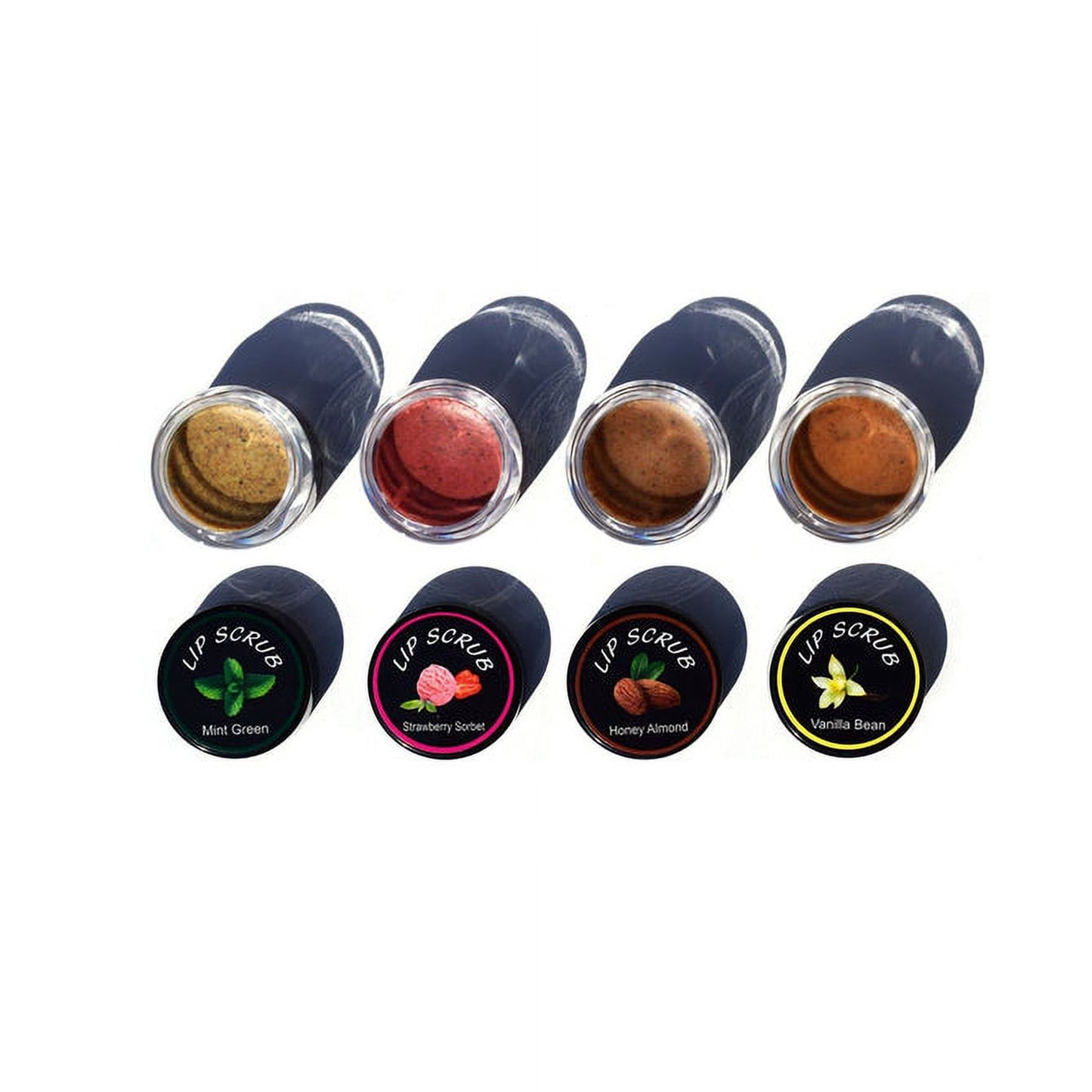 S.HE Lip Scrub, 4 Flavors, 4 Pcs per Pack