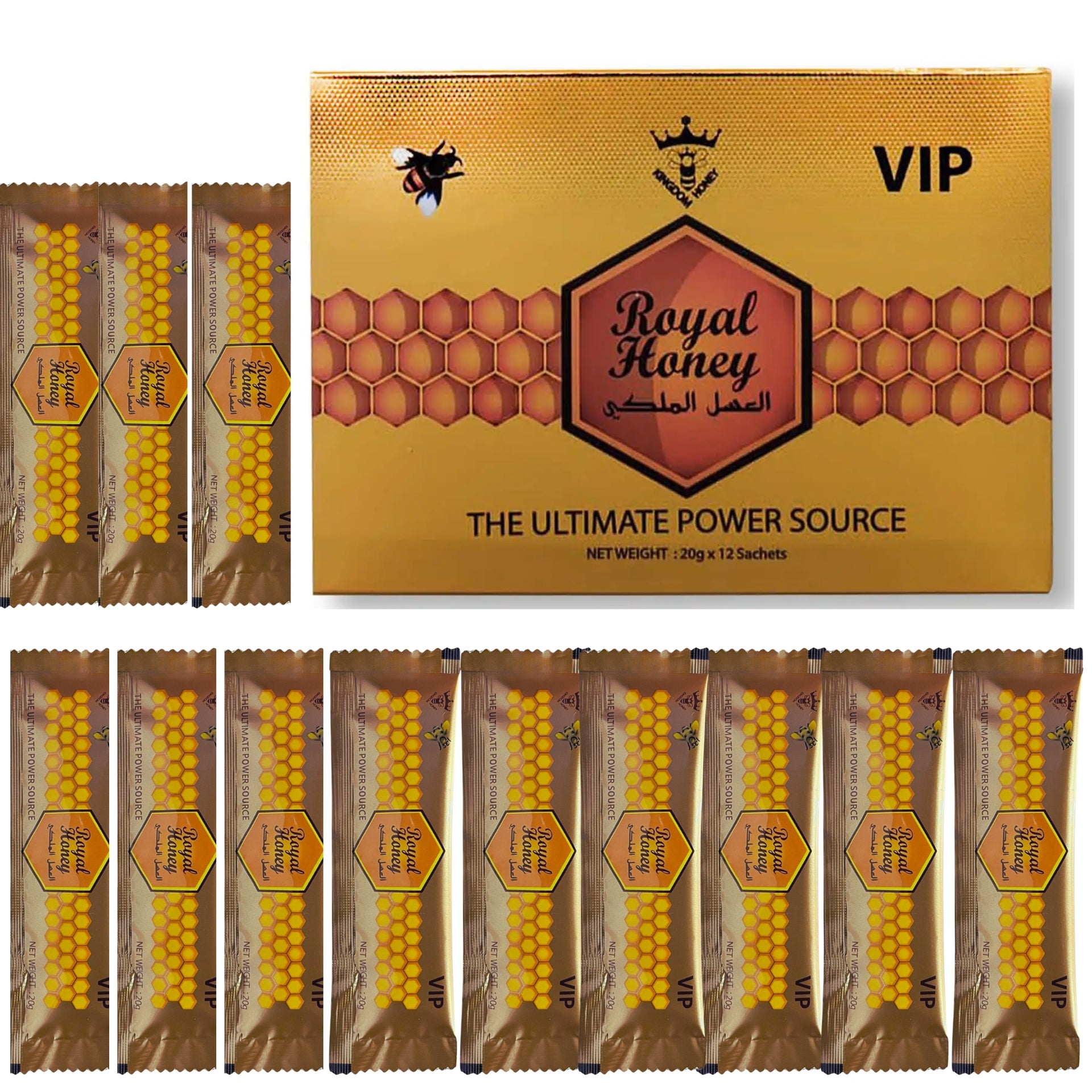 Gold V.I.P. .Royal ...Honey... Pack of 12, Quality Guarantee – BBG