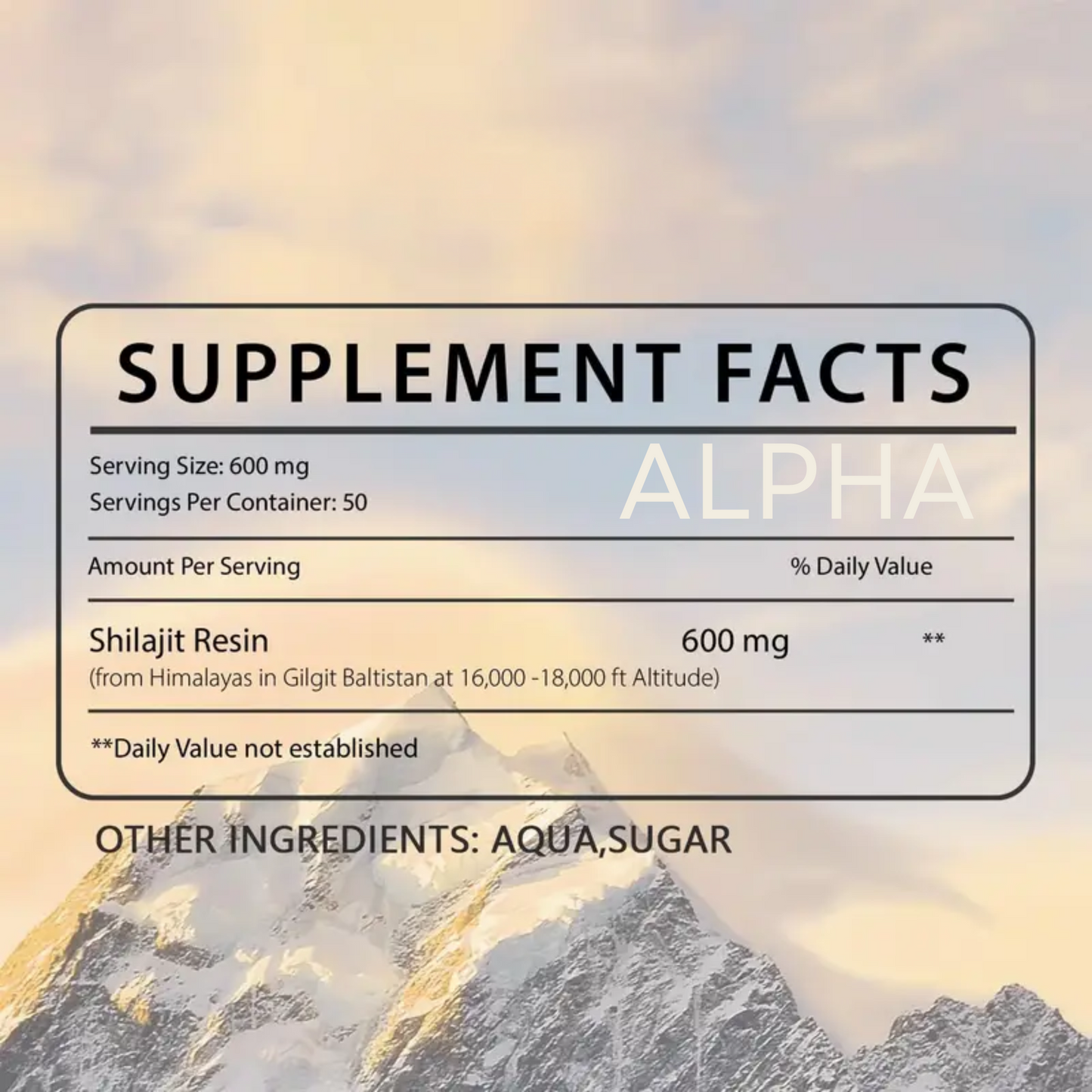 Alpha Himalayan Shilajit Resin - Pure Natural Mineral Complex with 85+ Trace Elements for Energy & Vitality (50g, 90-Day Supply)