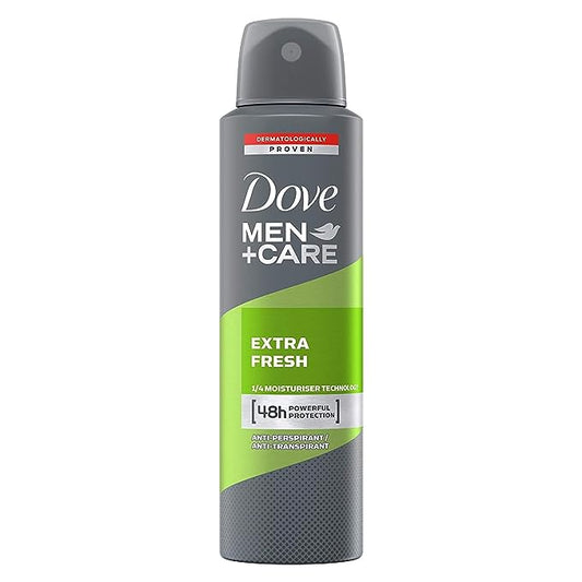 Dove Men Extra Fresh 48h Spray, International Version | Antiperspirant Deodorant, 150 ml