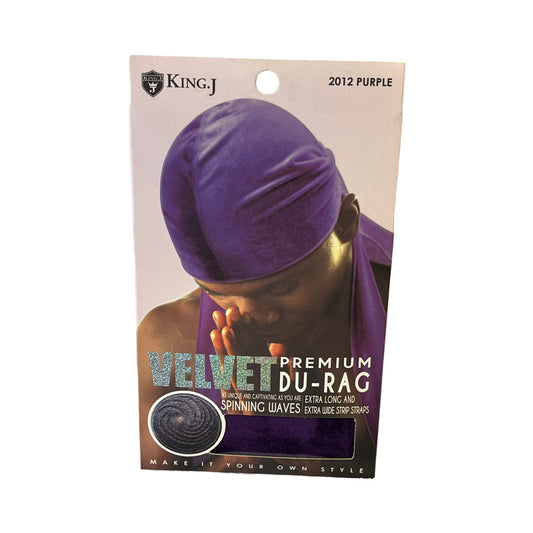 King Velvet Premium Du- Rag| Purple