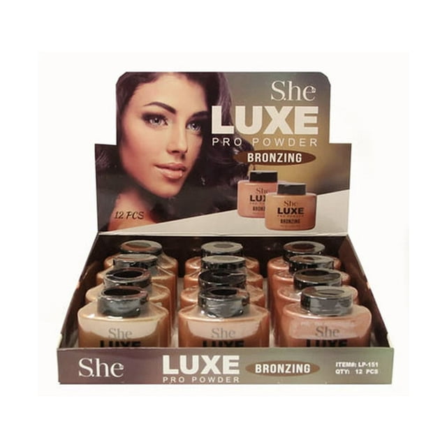 S.HE Makeup Luxe Pro Powder Bronzing Color, 1 Pc per Pack