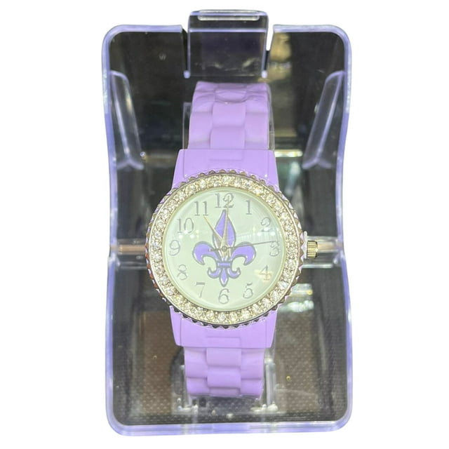 BBG Women's Watch fleur de lis , 1 Pc per Pack, Purple