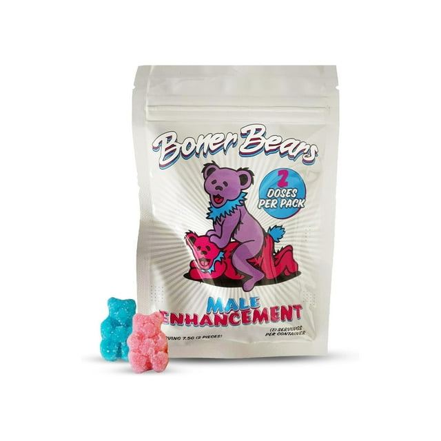 Boner Bears Male Enhancement 3 Gummies (2 Doses per Pack) Pack of 5