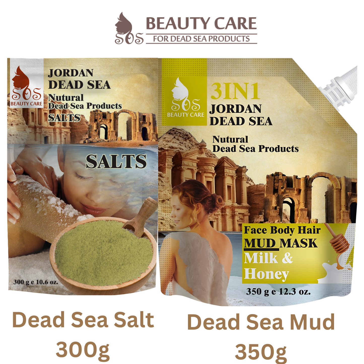 Dead Sea Mud Mask & Salt Offer | 350g Mud & 300g Salt