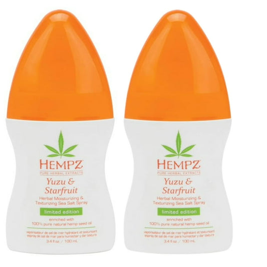 Hempz Yuzu & Starfruit Salt Spray, 3.4 oz. (Pack of 2)