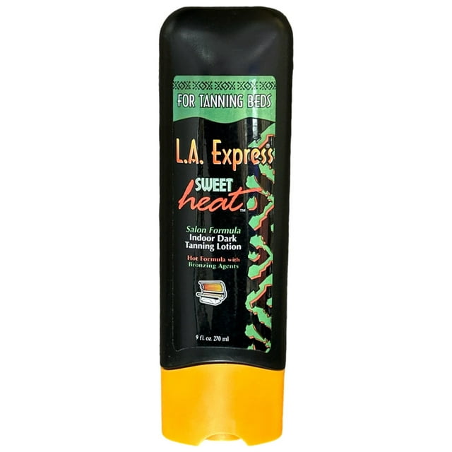 LA Express Sweet Heat Tanning Cream For Tan Beds, 9 fl oz, Salon Formula, Indoor Dark Tanning Lotion, Hot Formula With Bronzing Agents, Made in USA| 9FL oz. | 270ML