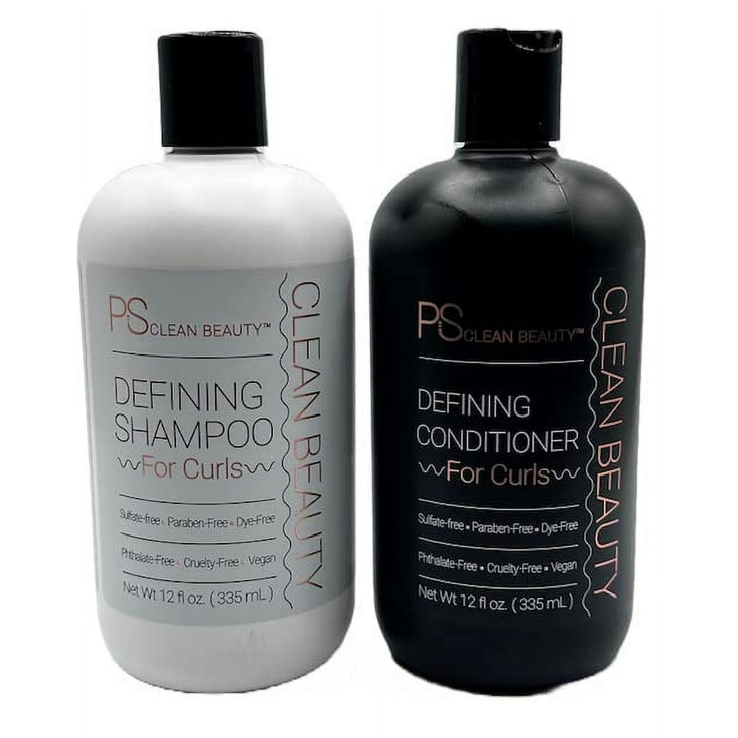 PS Clean Beauty defining Shampoo and Conditioner Set |12Fl oz each |2 Pcs per Pack