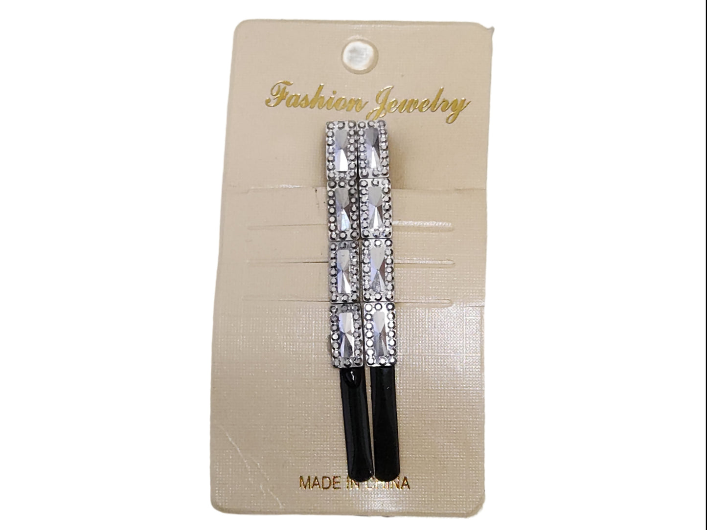 Silver Colored Diamond Embedded Hair Pins | Pack of 12