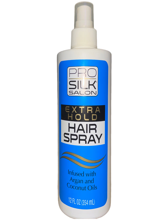 Pro Silk Salon Extra Hold Hair Spray Argan & Coconut Oils 12 Oz |1 Pc per Pack