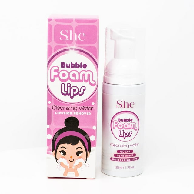 S.HE Bubble Foam Lips, Fresh Strawberry Scent, Pack of 1