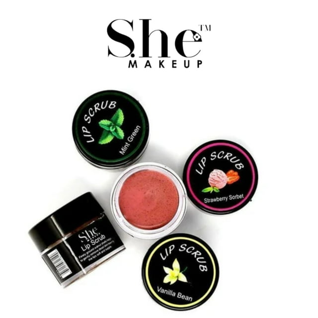 S.HE Lip Scrub, 4 Flavors, 4 Pcs per Pack