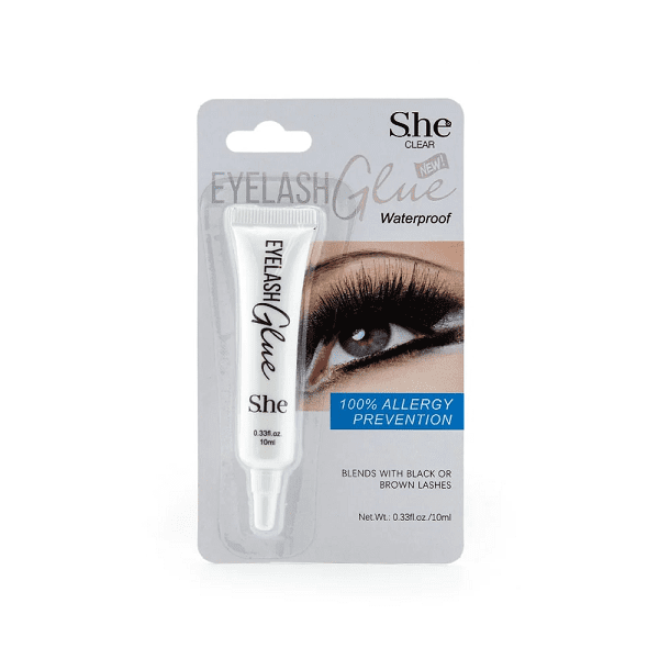 S.HE MAKEUP Eyelash Glue Waterproof, Pack of 1