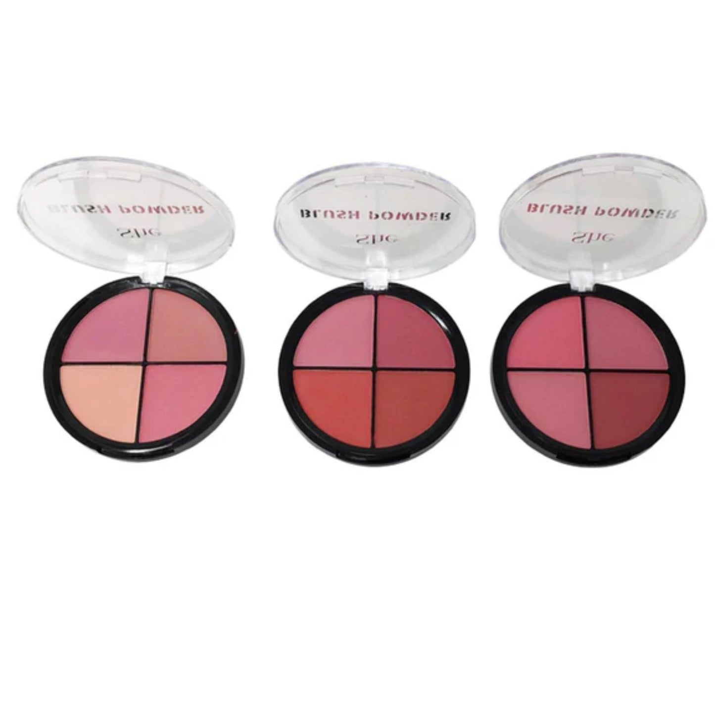 S.HE MAKEUP - BLUSH POWDER. Pack of 3, Different Shades