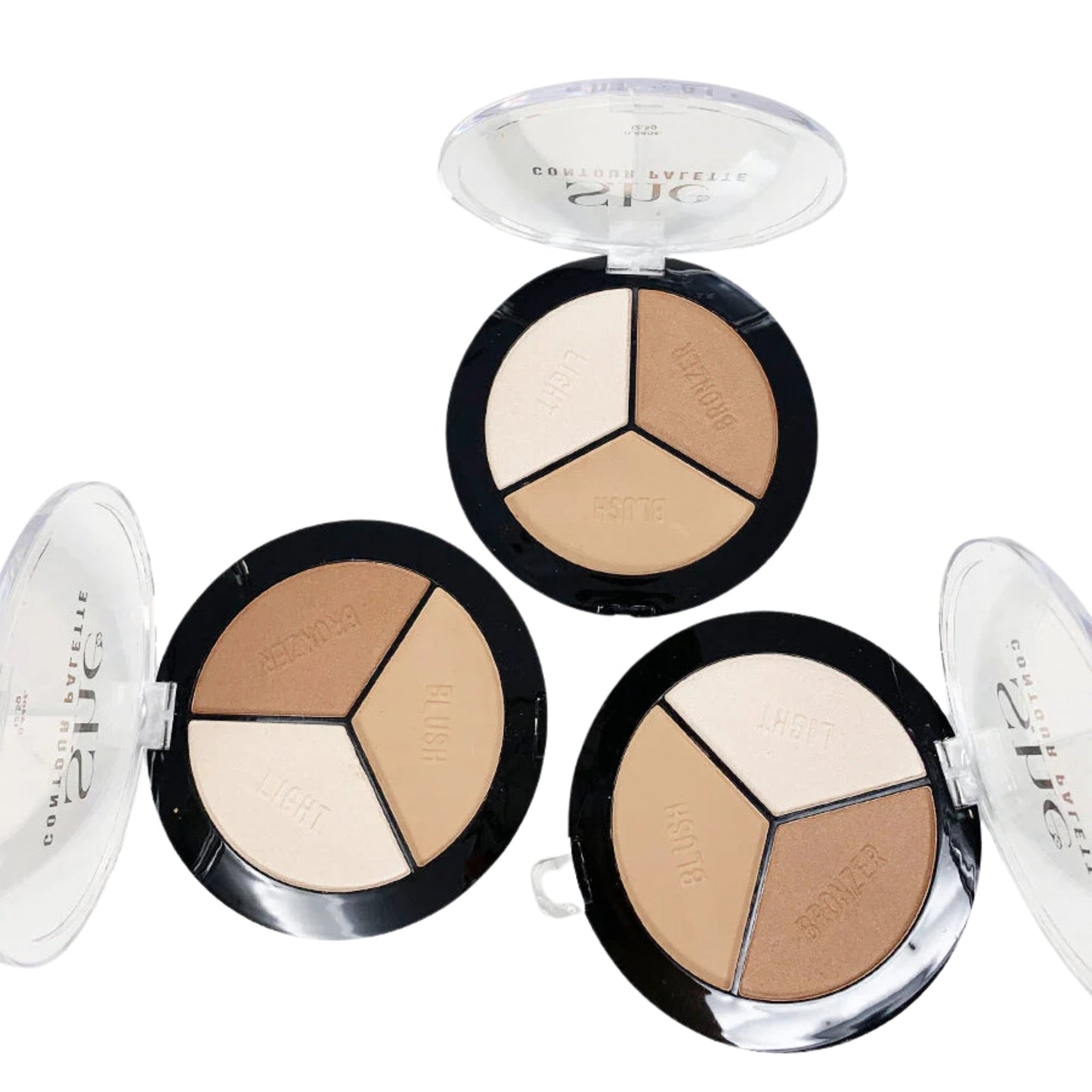 S.HE Makeup Contour Palette, 3 Colors Per Pack