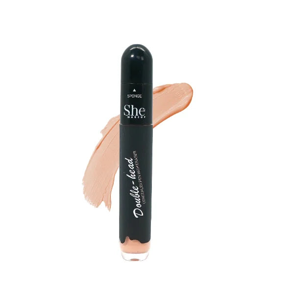 S.HE Makeup Double Head Concealer Pen With Eraser, 1 Pc per Pack, Variant Colors