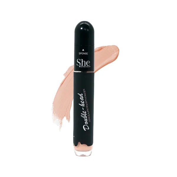 S.HE Makeup Double Head Concealer Pen With Eraser, 1 Pc per Pack, Variant Colors