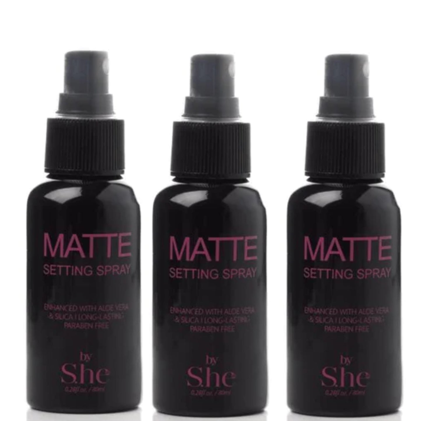 S.he Makeup Matte Setting Spray, Set of 3