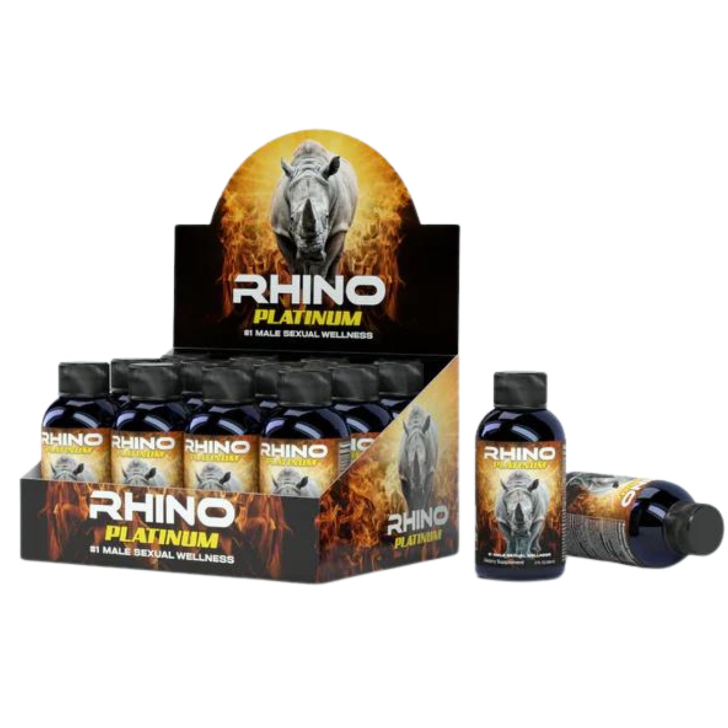 Rhino Platinum 8000 Shots, Time Size Stamina, 100% Genuine, Made in USA