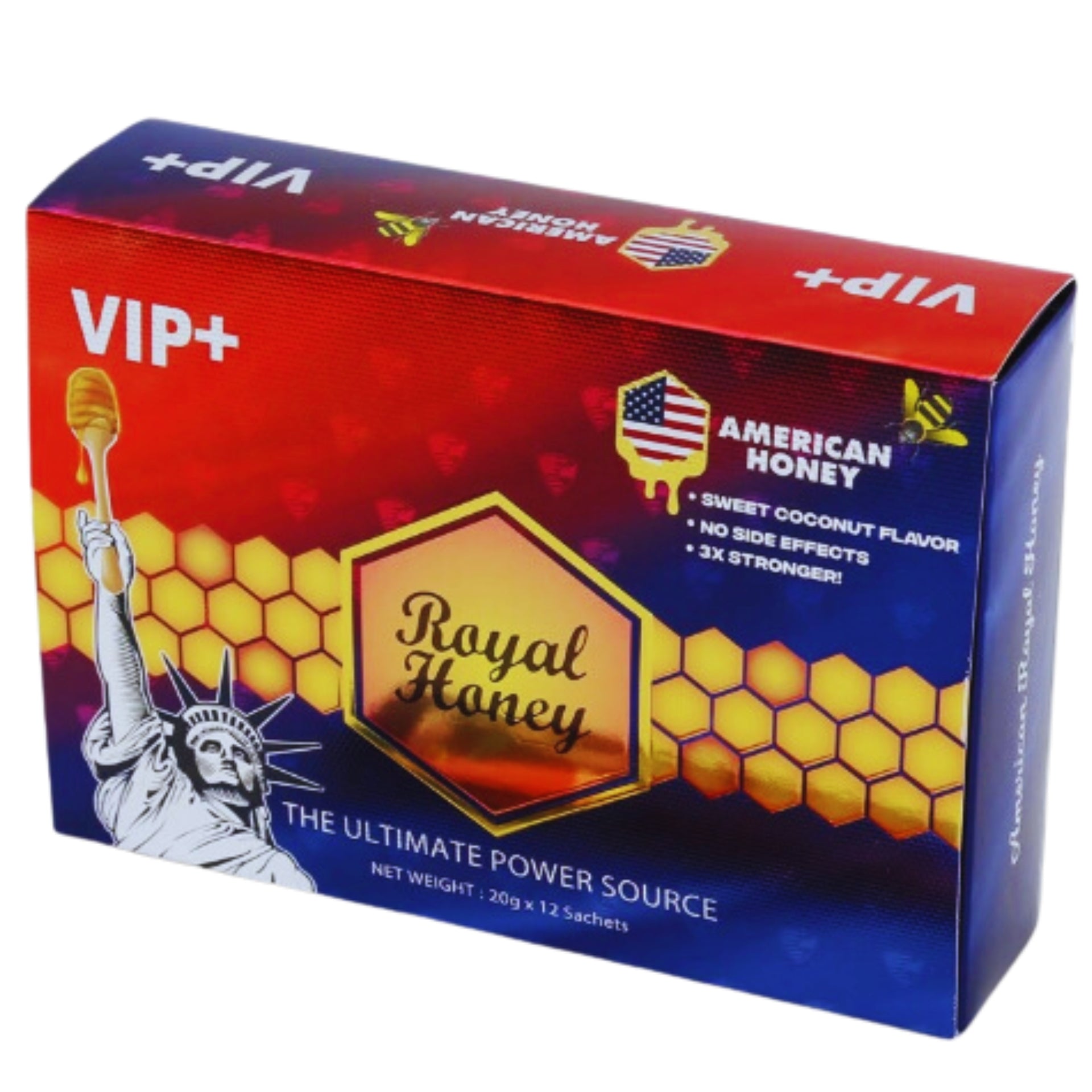 Original American V.I.P PIus Honey (Sweet Coconut),(20g x 12) – BBG