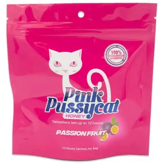 Pink PussyCat Passion Fruit Honey (Pack of 12 Sachets)