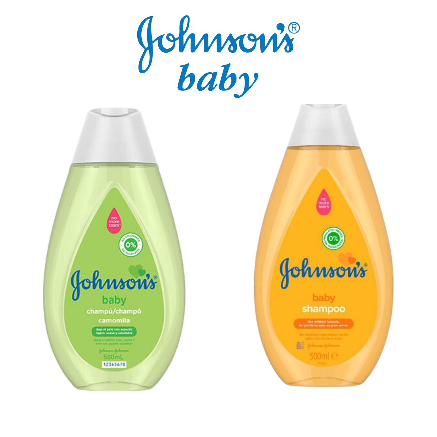 Johnson’s baby shampoo Original & Chamomile – 2pk* 500ml