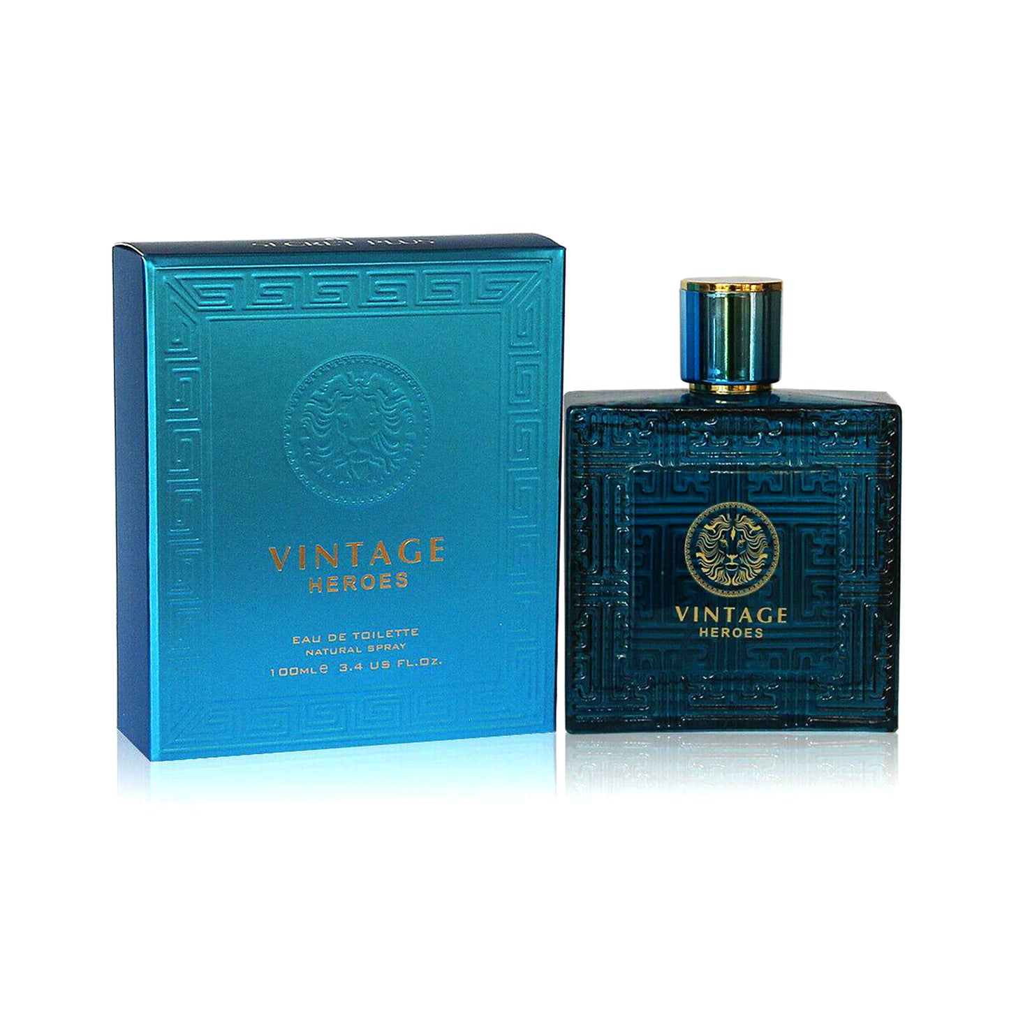 Vintage Heroes, Fragrance for Men by Secret Plus, 3.4 Oz - 100 ml / Eau De Parfum Natural Spray Vaporizateur