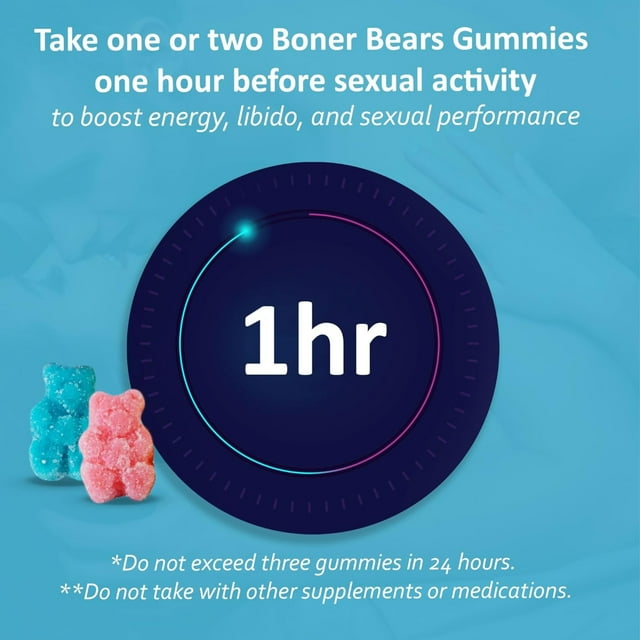 Boner Bears Gummies For Him (2 Doses per Pack) Pack of 1