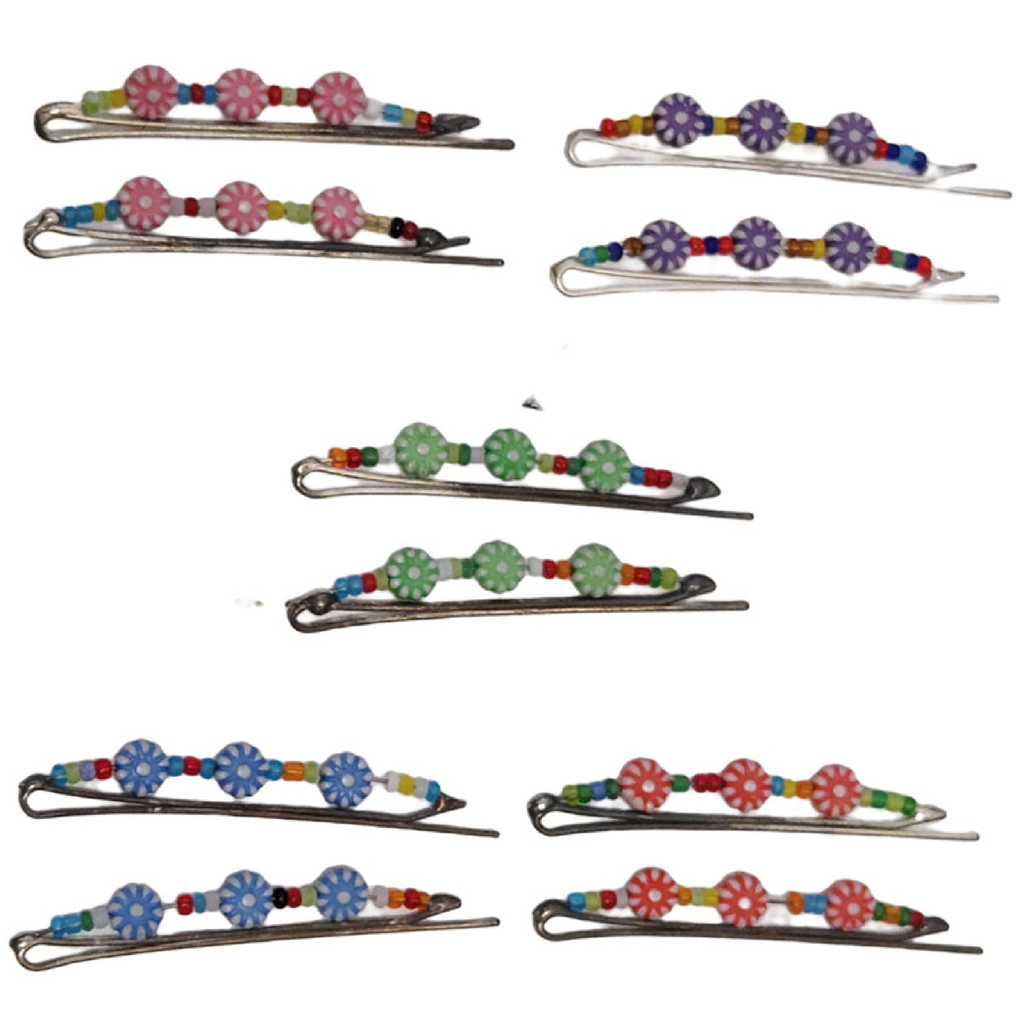 Floral Designed Hair Pins | Pack of 12