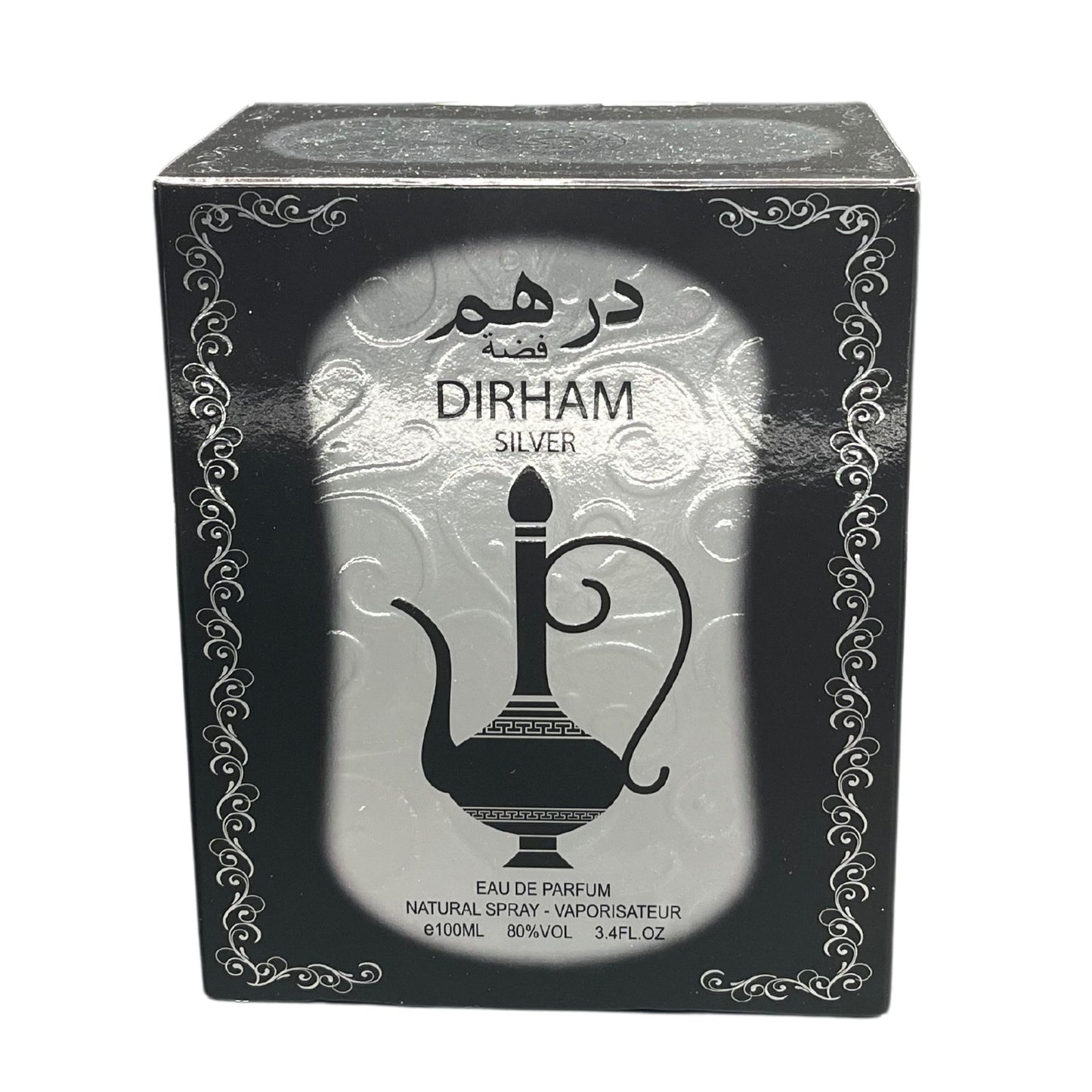 Atika Perfumes Dirham Silver for Men, EAU DE PARFUM, 100 ml درهم فضة عطر للرجال