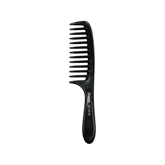 Oubon Wide Tooth Comb | for Curly, Wavy, Thick and Long Hair | Compact Size, Women & Men | Detangling, Hair Styling, Shower | Black 12pcs