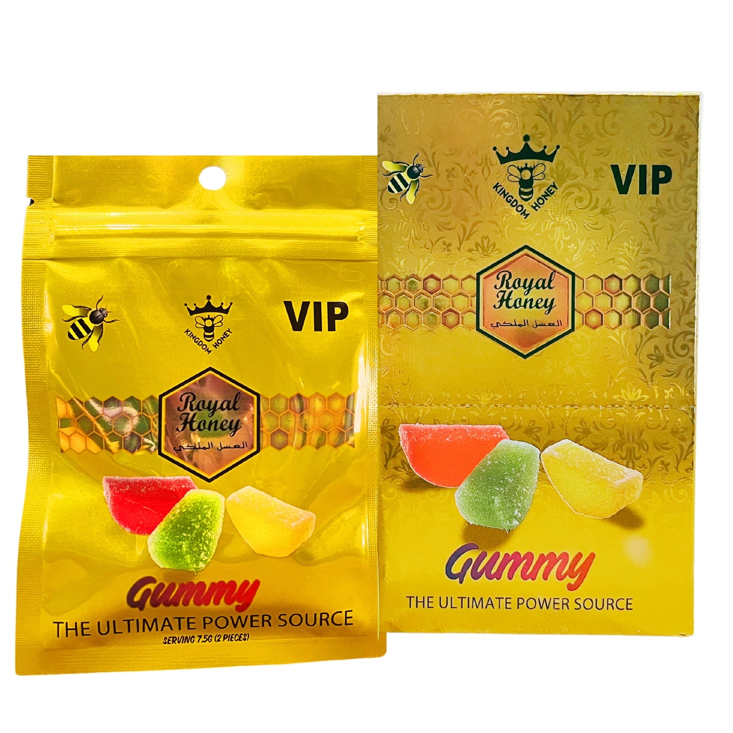R0YAL KINGDOM V I P Gummy, THE UITIMATE P0WER S0URCE, Serving (7.5g - 2 Pcs) |Pack of 24 Bags