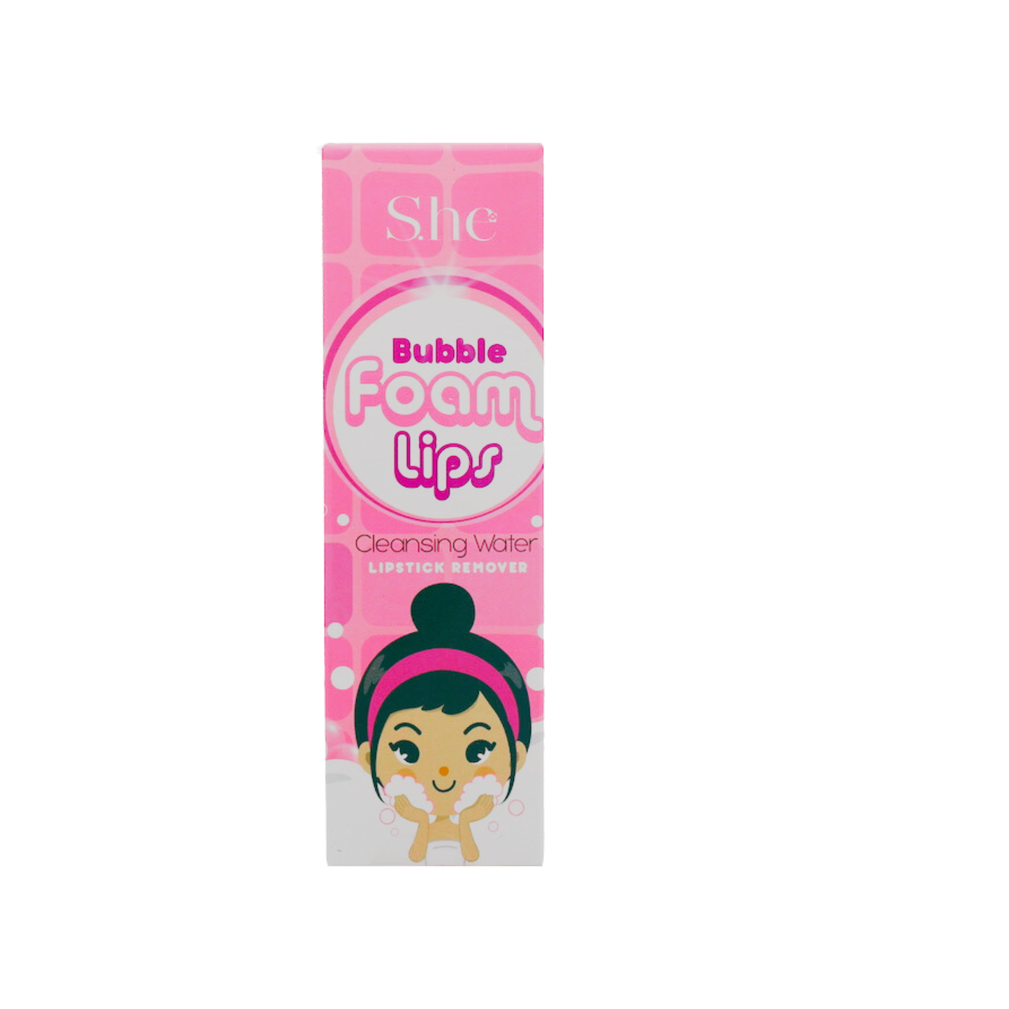 S.HE Bubble Foam Lips, Fresh Strawberry Scent, Pack of 1