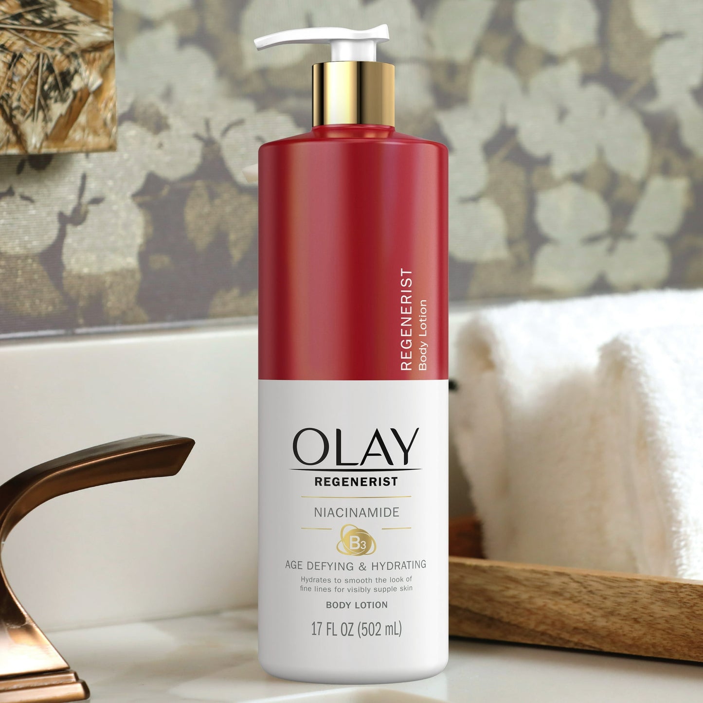 Olay Age Defying & Hydrating Niacinamide Hand and Body Lotion 17 fl oz.