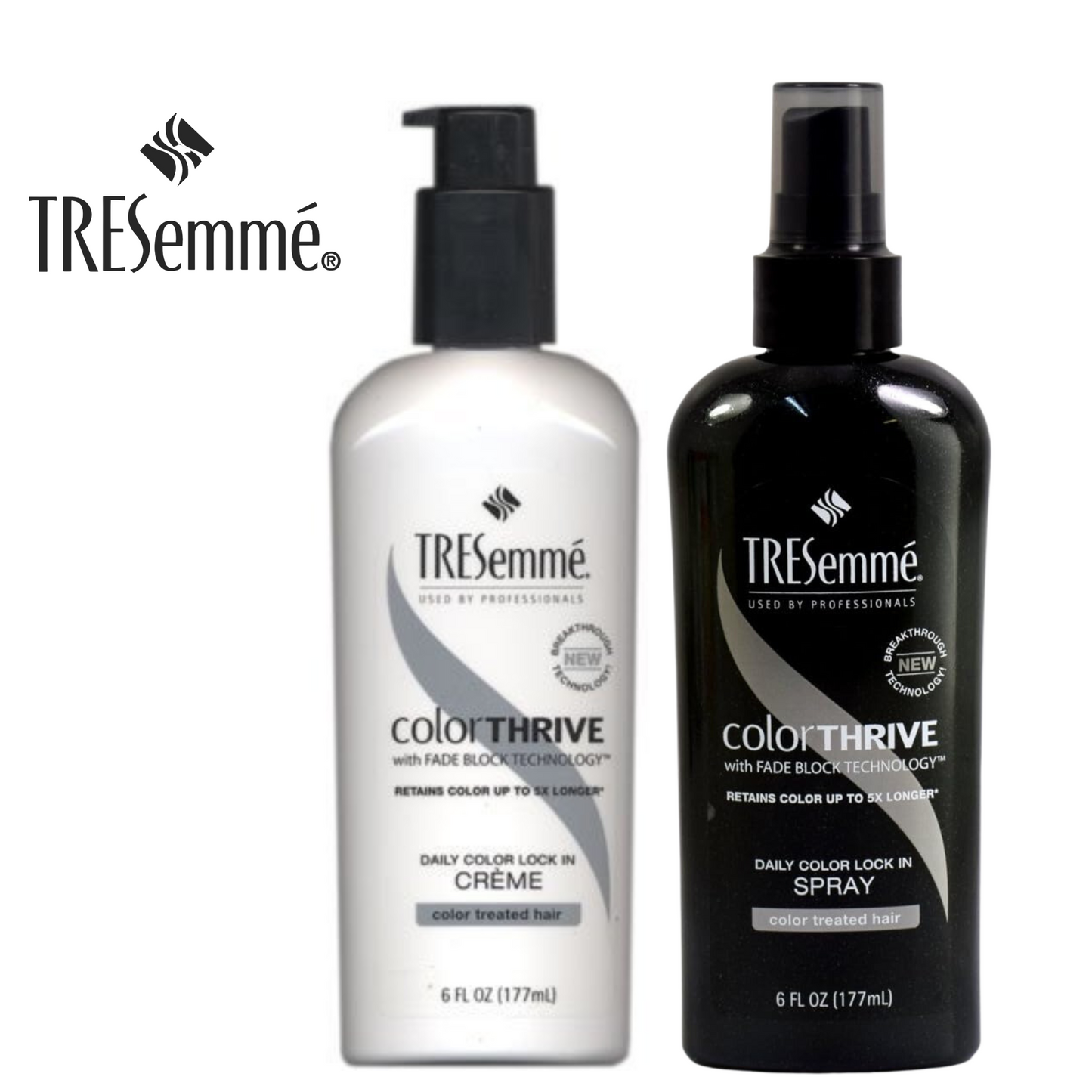 Tresemme ColorThrive Set | Fade Block Technology | 2pk Spray & Creme