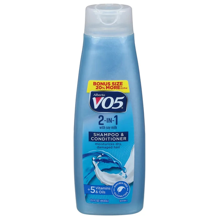 VO5 - 2 IN 1 - With Soy Milk - Shampoo & Conditioner - 15 FL OZ ( 443 ML ) LARGE SIZE
