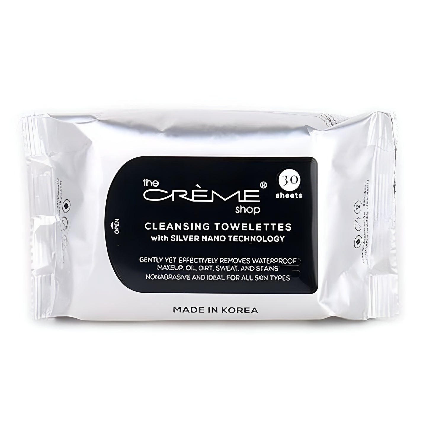 The Creme Shop Cleansing Towelettes | 30 Sheets | Silver Nano Technology