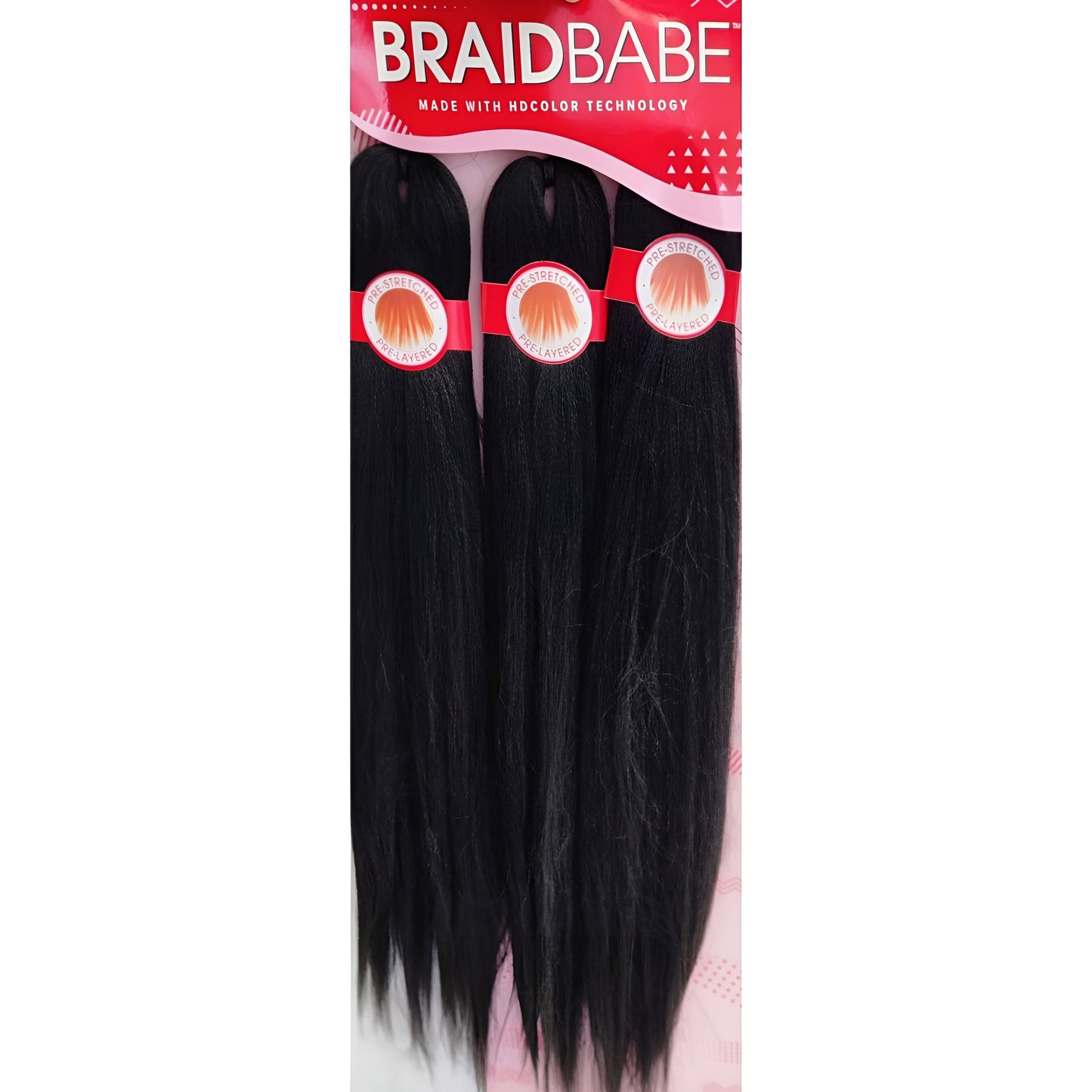 Outre Synthetic Hair Braids Pre-stretched Braid 3X Babe 54"